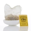 【TWG Tea】焦糖奶油紅茶包禮物組(焦糖奶油 南非國寶茶 15包/盒+茶碟+茶棒糖)