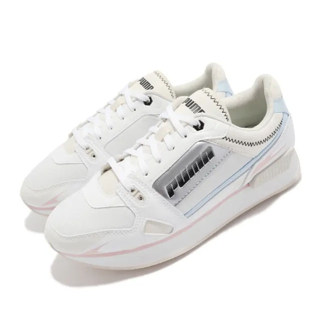 【PUMA】休閒鞋 Mile Rider 復古 經典 皮革 女鞋 海外限定 Sunny Gataway 白 黑(373443-06)
