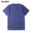 【MAXON 馬森大尺碼】藍色橫條紋吸濕排汗彈力圓領衫XL-4L(11722-56)