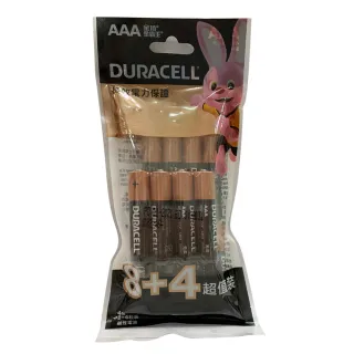 【DURACELL】金頂鹼性電池 3號AA 8+4入袋裝