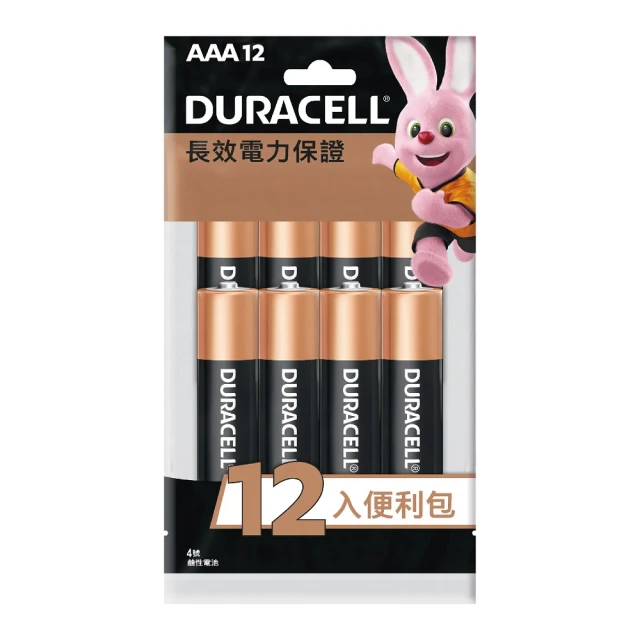 【DURACELL】金頂鹼性電池 3號AA 8+4入袋裝