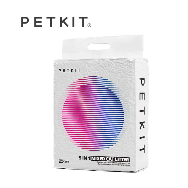 【Petkit 佩奇】5合1活性碳混合貓砂7L(硬度高、不易碎、不揚塵)