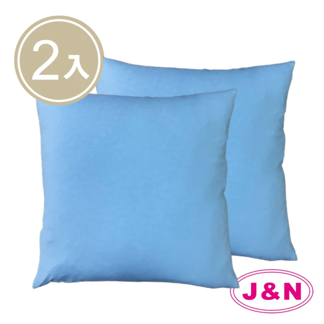 【J&N】防蚊壓花抱枕45*45-藍色(2 入/1組)