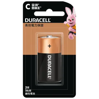 【DURACELL】金頂鹼性電池 2號電池C 1入裝
