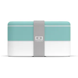 【MONBENTO】雙層餐盒-湖水綠(MB-11010025)