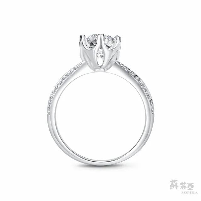 【蘇菲亞珠寶】1.00克拉 F/VS2 18K金 相印 鑽石戒指