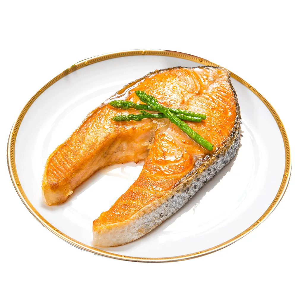 【鮮綠生活】帝王級特厚智利鮭魚切片(380g±10%/片包冰率15% 共8片)