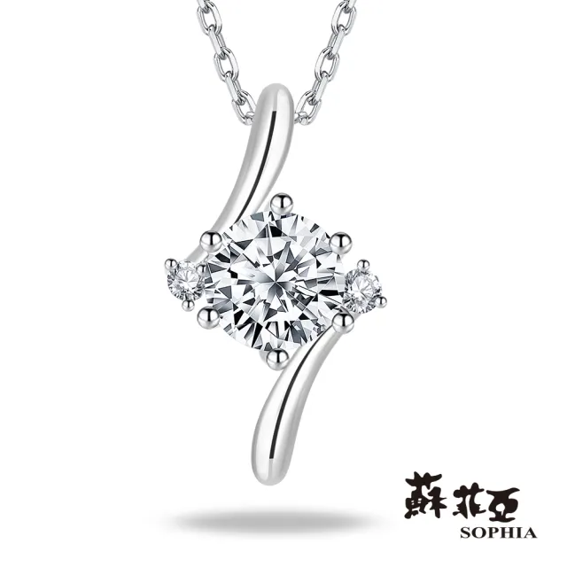 【蘇菲亞珠寶】1.00克拉 F/VS2 相伴 鑽石項鍊