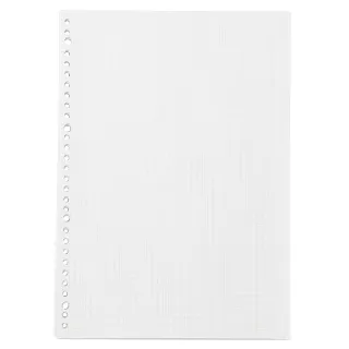 【MUJI 無印良品】植林木不易透色活頁紙/A4.方眼.5mm.100頁