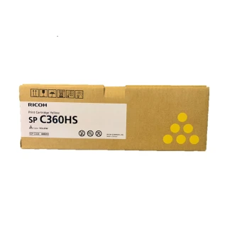 【RICOH】SP-C360HS 黃色原廠碳粉匣(適用：SPC360SF/DN)