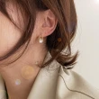 【Anpan】韓國東大門法式復古晶鑽金屬愛心耳環_金銀色可選