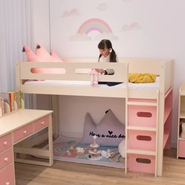 【寵小孩兒童生活家居】3.5尺 單人架高兒童床 L1211(單人床 床 兒童床)