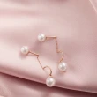【蘇菲亞珠寶】14K玫瑰金 雅緻垂墜 鑽石耳環