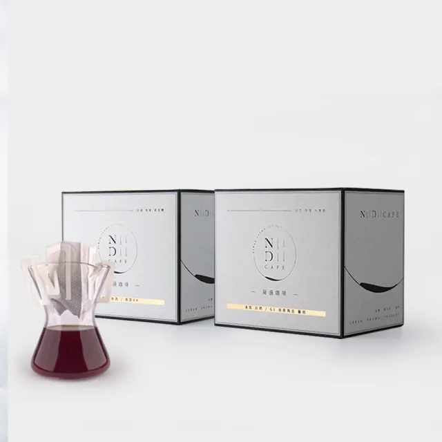 【NiiDii CAFE 凝滴咖啡】水洗耶家 + 肯亞AA 單品濾掛式咖啡(二盒組/30入（贈150ML職人濾掛杯*1）)
