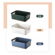 【Mega】3入組 北歐個性撞色防滑雜物收納盒(收納籃 化妝品桌面 整理盒 置物盒)