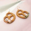 【Gargle】香脆可口糖霜德式蝴蝶餅耳環(日本品牌)