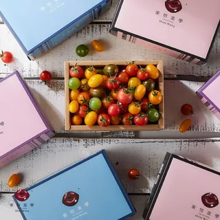 【ShineWong 果物美學】溫室彩虹小番茄1kg*2盒(彩虹小番茄精巧禮盒)
