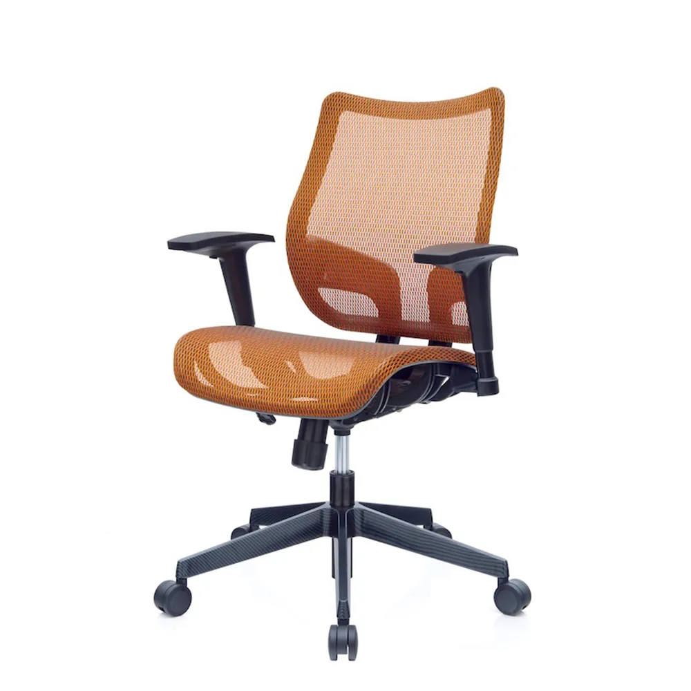 【Mesh 3 Chair】恰恰人體工學網椅-無頭枕-亮橘(人體工學椅、網椅、電腦椅)