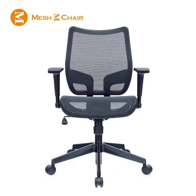 【Mesh 3 Chair】恰恰人體工學網椅-無頭枕-酷黑(人體工學椅、網椅、電腦椅)