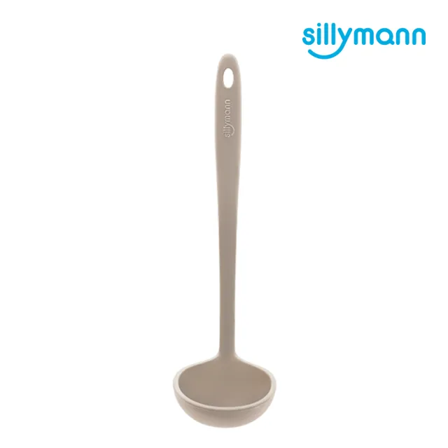 【sillymann】100%鉑金矽膠精品一體成型湯勺-可可灰(可進洗碗機高溫清潔可沸水消毒)
