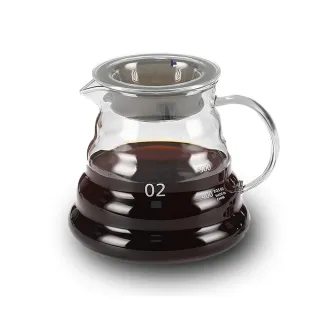 【PowerFalcon】咖啡雲朵玻璃壺 600ML(無毒玻璃 冷熱飲品 泡茶 咖啡壺 附蓋)