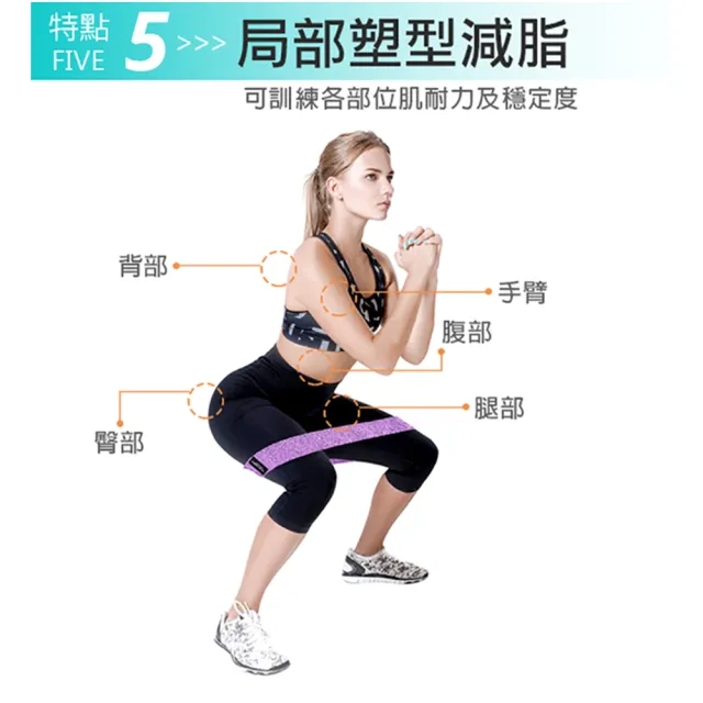 【Leader X】健身訓練彈力伸展帶 蜜桃翹臀阻力圈3件組 附收納袋
