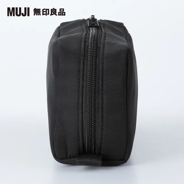【MUJI 無印良品】聚酯纖維多用途小物收納包.黑