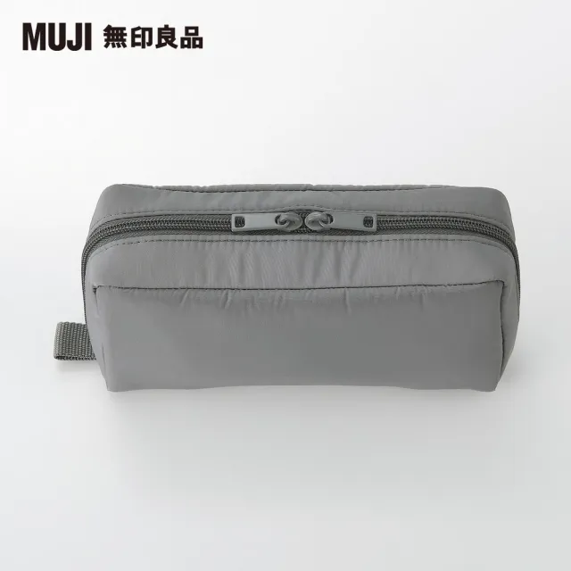 【MUJI 無印良品】聚酯纖維多用途小物收納包.灰