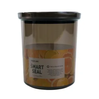 【NEOFLAM】SMART SEAL聰明封抗菌遮光儲物罐-圓形1100ml(旋轉開關/堆疊設計)
