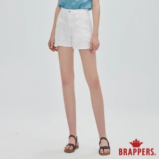 【BRAPPERS】女款 Boy Friend系列-高腰全棉短褲(白)