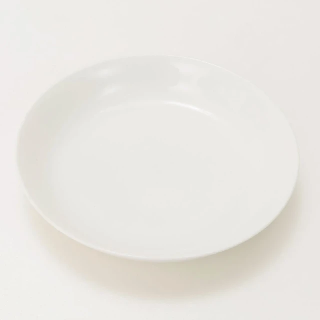 【NITORI 宜得利家居】白色瓷器 深圓盤 21cm A0063 白色系餐具(深圓盤)