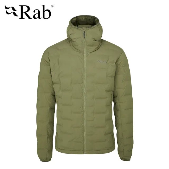 【RAB】Cubit Stretch Down Hoody 保暖羽絨連帽外套 男款 綠泥石 #QDB30