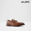 【ALDO】SCHERGERFLEX-一字金飾質感皮鞋-男鞋(棕色)
