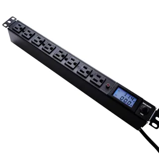 【Castle 蓋世特】8插 機櫃專用 鋁合金防突波電源分配插座/延長線/電源線20A-1.8M(KF8B-BLM-20A)