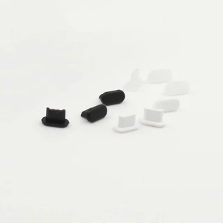 【Ninja 東京御用】Apple iPad 10.2吋（2021年版）年版專用耳機孔防塵塞+傳輸底塞（黑+白+透明超值組）