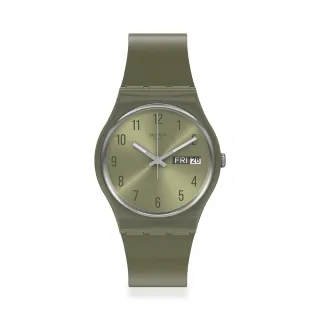 【SWATCH】Gent 原創系列手錶PEARLYGREEN 男錶 女錶 瑞士錶 錶(34mm)