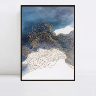 【JEN】北歐抽象水墨壁畫掛畫裝飾畫50*70cm(水墨A)