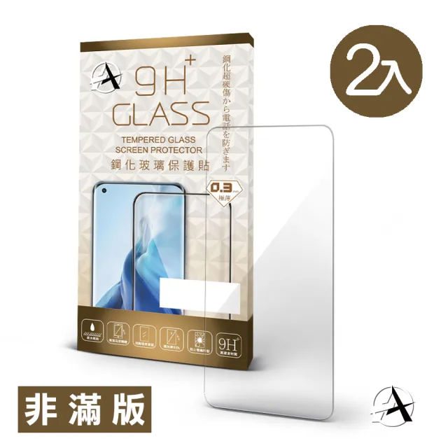 【A+ 極好貼】HTC Desire 21 Pro 半版9H鋼化玻璃保護貼(2.5D半版兩入組)