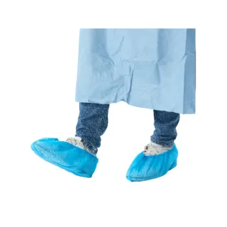 【BioCover亞太醫聯】醫療用衣物-不織布鞋套-藍色-未滅菌-50雙/袋(防滑加強 厚度加強 有效阻隔)