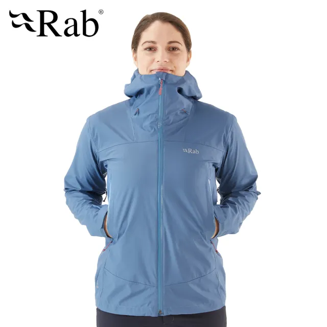 【RAB】Arc Eco Jacket Wmns 防風防水連帽外套 女款 白令海藍 #QWH08