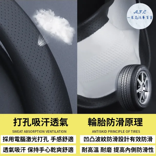 【一朵花汽車百貨】豐田 TOYOTA 消光碳纖維真皮方向盤套 方向盤套 方向盤皮套