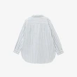 【Arnold Palmer 雨傘】女裝-OXFORD寬版落肩直條紋襯衫(白色)
