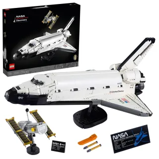 【LEGO 樂高】Icons 10283 NASA Space Shuttle Discovery(發現號 太空梭 太空玩具 禮物)