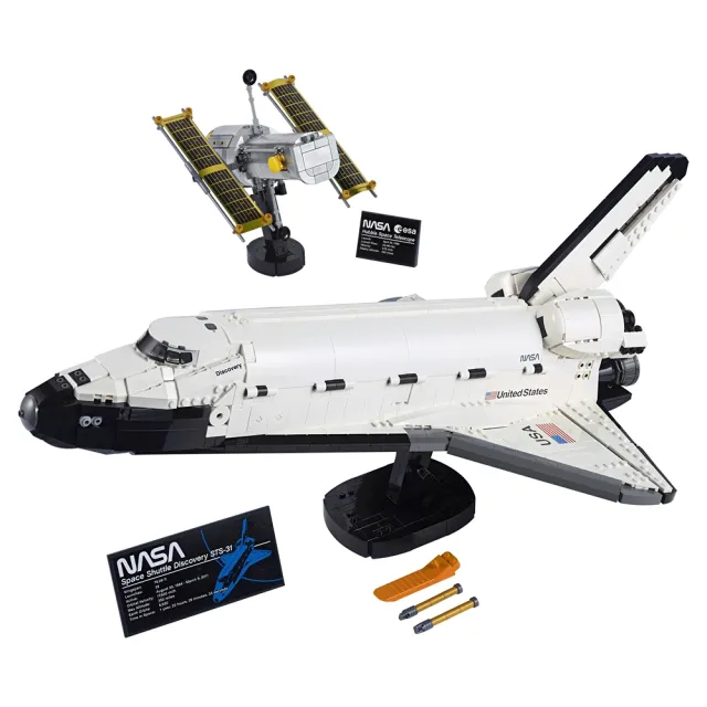 【LEGO 樂高】Icons 10283 NASA Space Shuttle Discovery(發現號 太空梭 太空玩具 禮物)