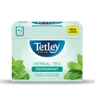 【Tetley泰特利】沁涼薄荷茶 1.6gx40入/盒(花草茶)