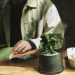 【Kinto】PLANT POT 192陶瓷花盆12.5cm-黑