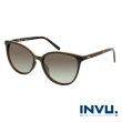 【INVU】來自瑞士金飾貓眼偏光太陽眼鏡(琥珀 Z2106B)