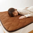 【日本Needs Labo】ECO法蘭絨鋁箔發熱床墊 一入(床墊 單人床墊 吸濕發熱)