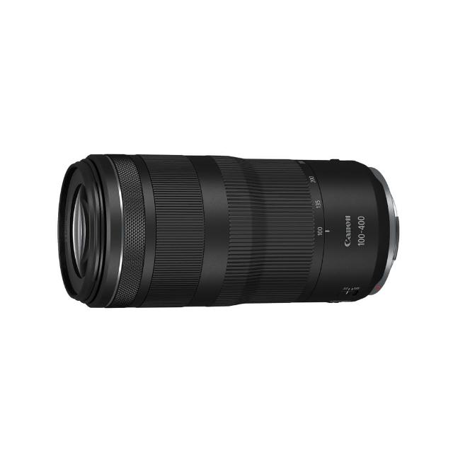Canon 佳能 RF 100-400mm f/5.6-8 IS USM 超望遠變焦鏡頭，專為 RF 接環相機設計，提供 100-400mm 焦距與 f/5.6-8 光圈，視角 24°00′ - 6°10′，採用 9 組 12 片鏡片結構及 9 片光圈葉片。內建 Nano USM 快速對焦系統，放大倍率高達 0.41x (於 400mm)，67mm 濾鏡尺寸，直徑 79.5mm × 長度 164.7mm，僅 635g 輕巧便攜，具 IS 影像穩定功能，適合野生攝影與運動拍攝。公司貨，享 12 個月保固。