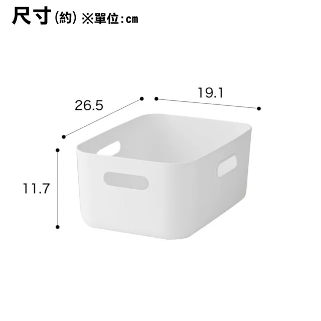 【NITORI 宜得利家居】收納盒 四分之一型 窄低型 SOFT N INBOX WH 收納籃 收納盒 整理盒